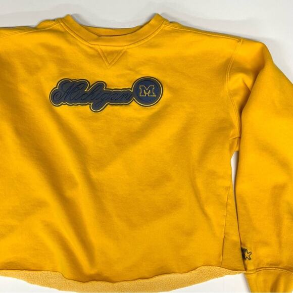 University of Michigan Gold Crewneck Cropped - Picture 5 of 6